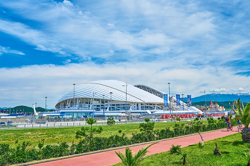  استاد فيست الأولمبي الذي يشكل واحدا من الملاعب التي ستحتضن مباريات كأس العالم هذه السنة.