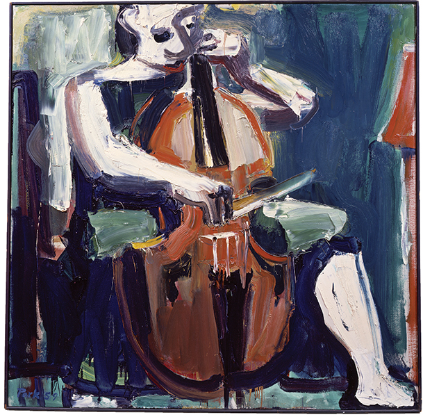 لوحة The Cellist أبدعها ديفيد بارك عام 1959.