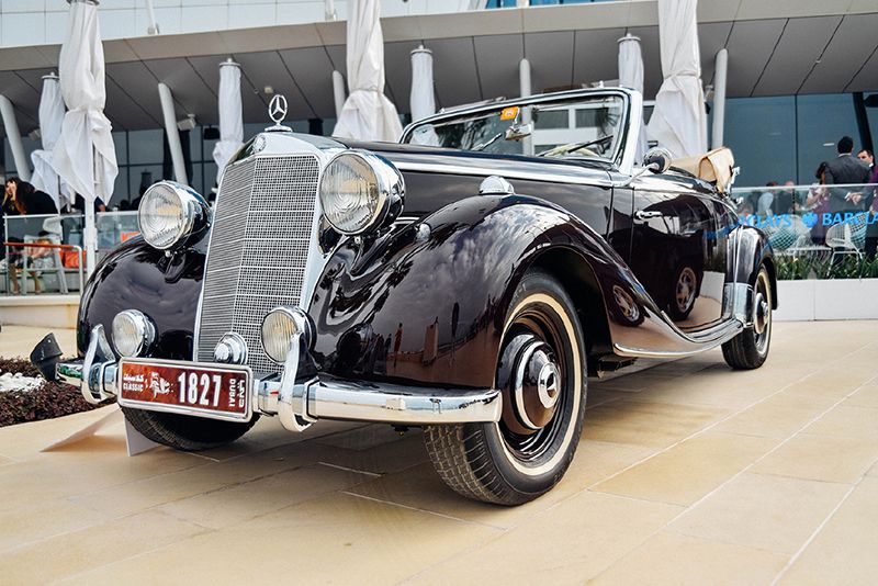 حصدت سيارة مرسيدس من طراز 170S تعود إلى عام 1950 جائزة أفضل سيارة أوروبية ضمن فئة السيارات الكلاسيكية.