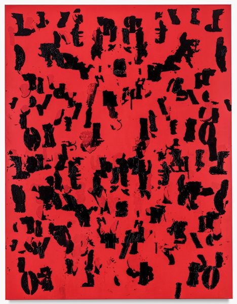 لوحة Debris Field (Red) #1 من إبداع غلين لايغون لعام 2018