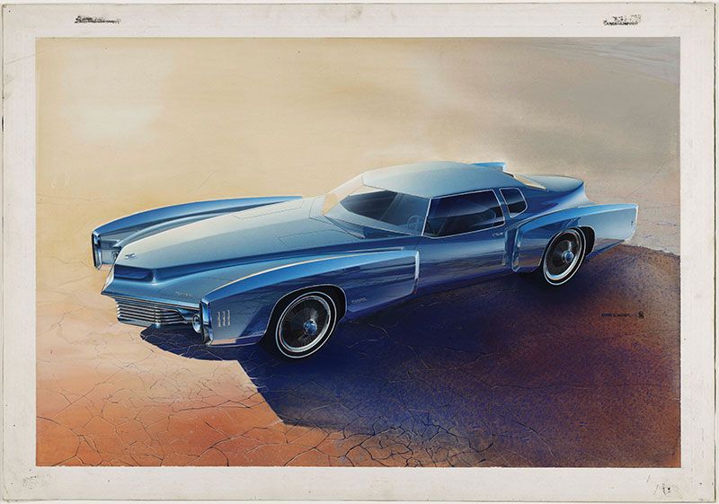 سيارة Toronado Proposal، التي صممها روجر هيوغت Roger Hughet عام 1968 في معهد ديترويت للفنون