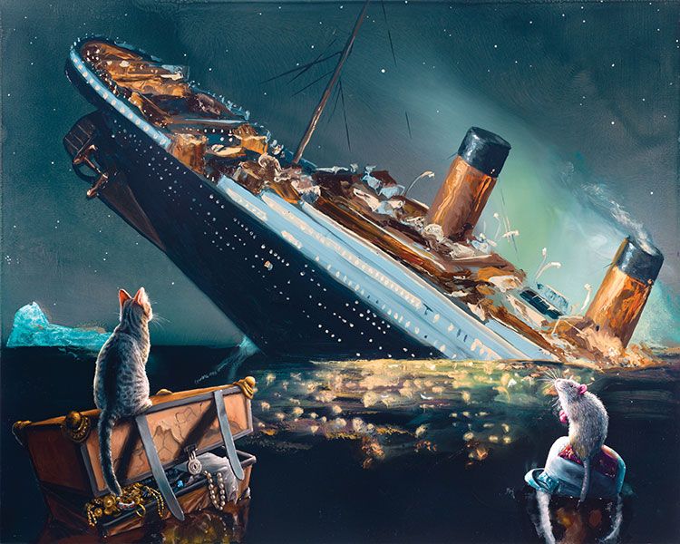 لوحة Titanic لعام 2020-2019