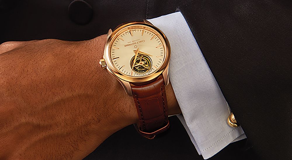 ساعة Manero Tourbillon Double Peripheral