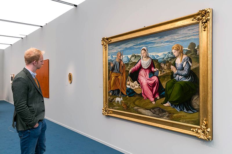 عكست اللوحات والمعروضات في جناح صالة موريتي مسار الفن الإيطالي عبر القرون