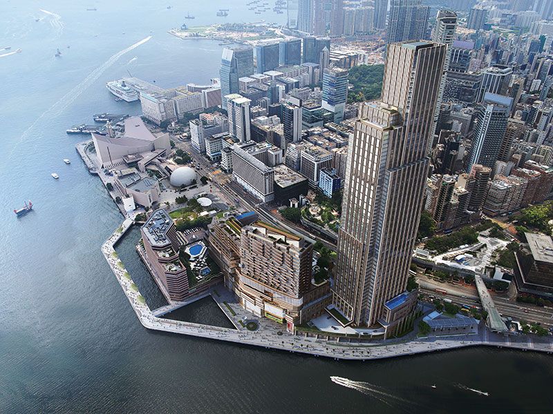 مشروعه العقاري القائم على ملكية فيكتوريا دوكسايد في هونغ كونغ مشروعه العقاري القائم على ملكية فيكتوريا دوكسايد في هونغ كونغ