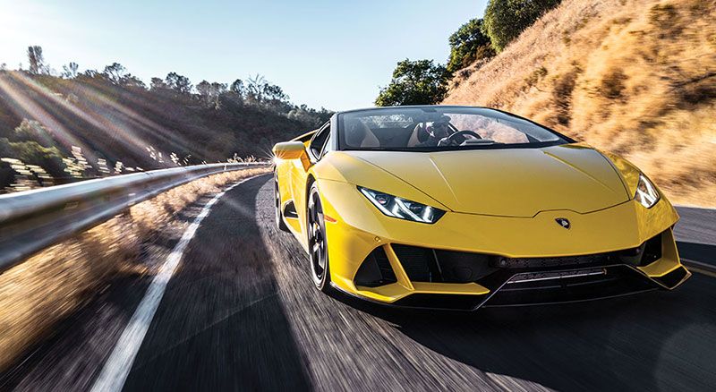 Lamborghini Huracán Evo Spyder الهادرة الآسرة