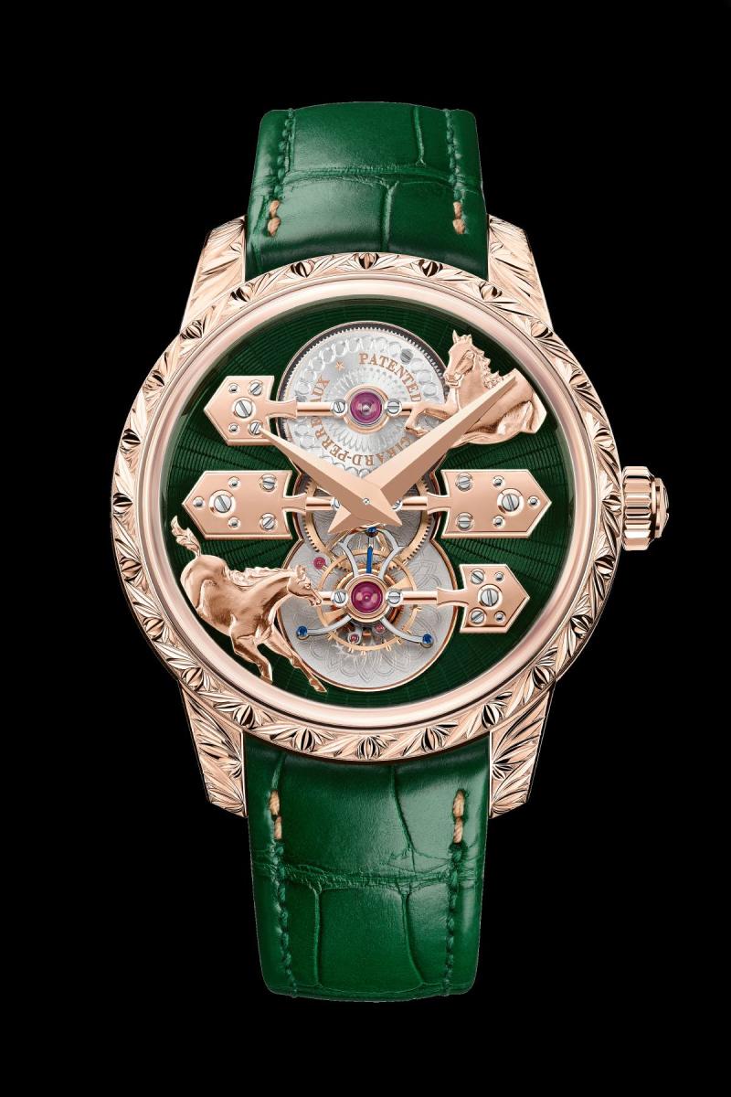 جيرار - بيريغو تكشف عن ساعة La Esmeralda Tourbillon "A Secret" Eternity Edition بثلاثة ألوان جديدة