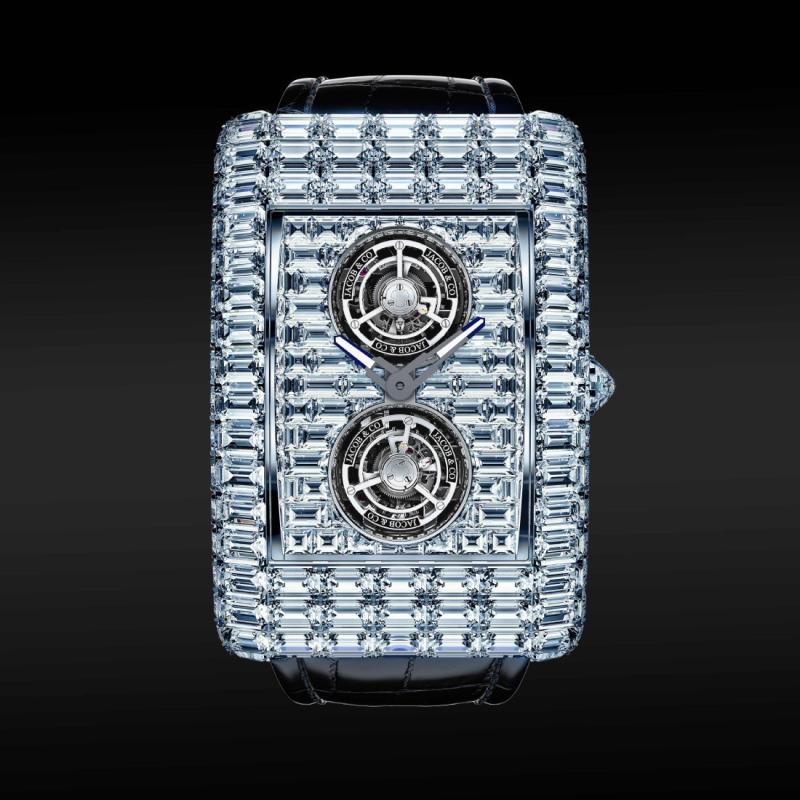 إبداع ألماسي جديد من جاكوب أند كو مع ساعة Billionaire Double Tourbillon