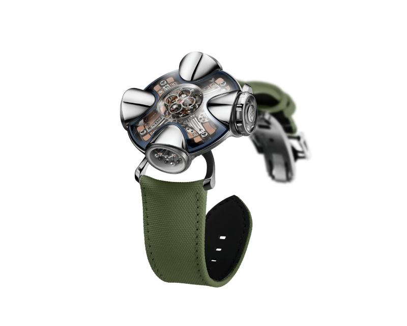 براعة هندسية متفرّدة يجسّدها التصميم المبتكر لساعة MB&F Horological Machine No11 ‘Architect’.