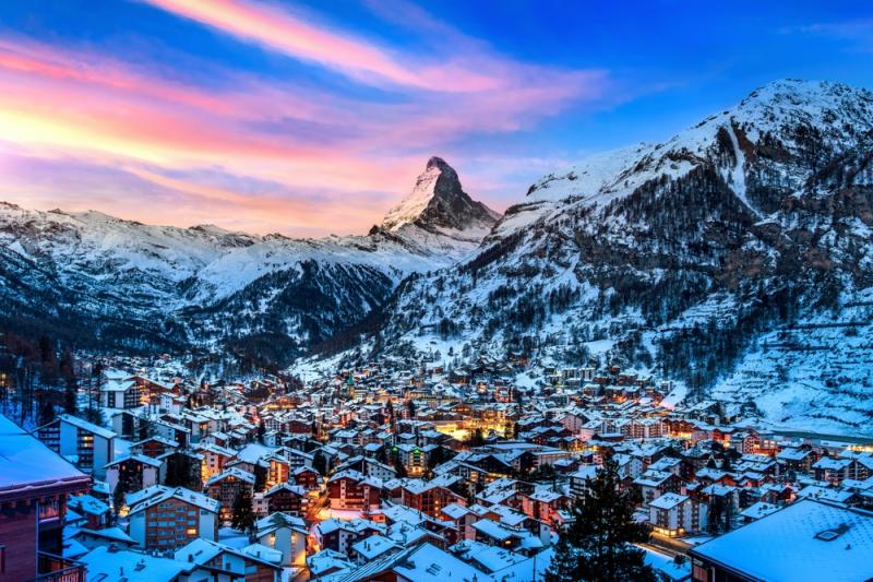 Zermatt/ أفضل منتجعات التزلج في سويسرا