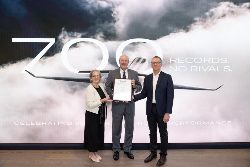  طائرة G700 تحقق الرقم القياسي 700 لأسطول غلفستريم في سرعة الطيران بين المدن