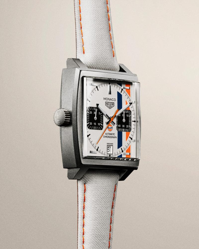 تاغ هوير تحتفل باقتران اسمها بجائزة موناكو الكبرى للفورمولا 1 من خلال ساعة TAG Heuer Monaco Chronograph x Gulf