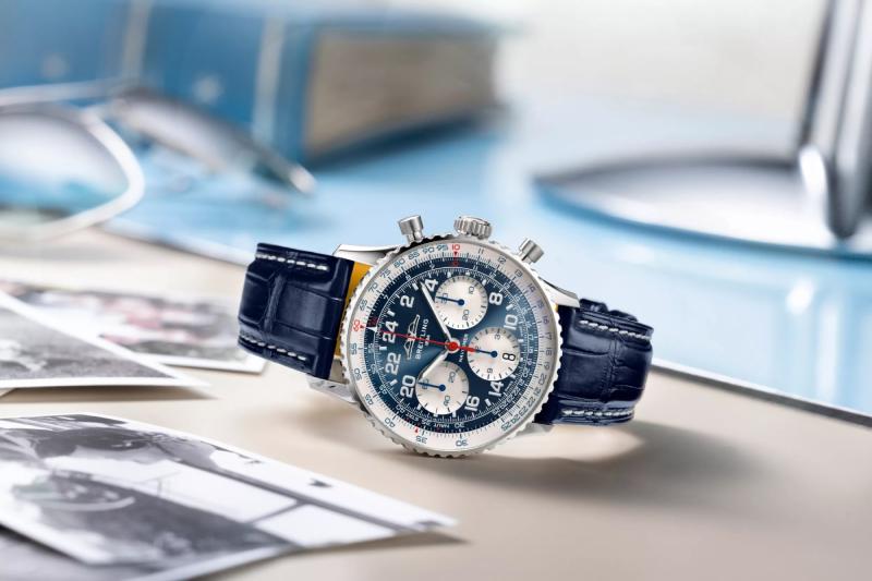 بريتلينغ تحيي ذكرى ميلاد الطيار سكوت كاربنتر بطرح ساعة Navitimer B02 Chronograph 41 Cosmonaute Scott Carpenter Centenary