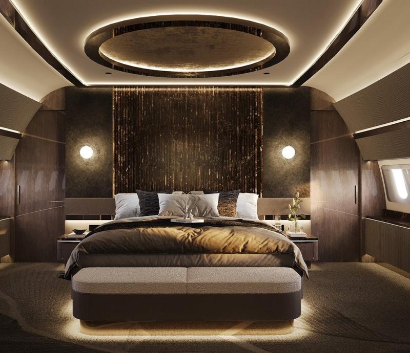 "سولرايز".. تصميم ينقل BBJ 787 من عالم الطيران إلى رفاهية الأجنحة الفندقية