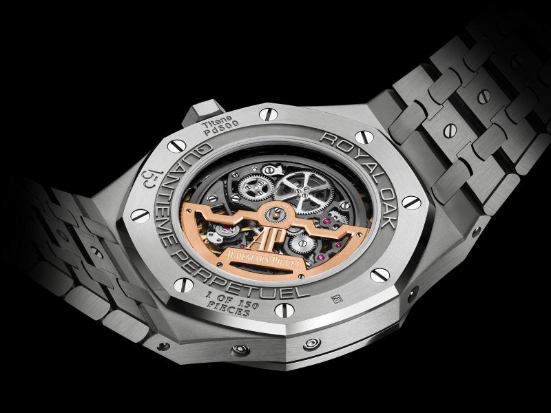 أوديمار بيغيه تحتفل بذكرى تأسيسها المائة والخمسين بإطلاق ساعة Royal Oak Perpetual Calendar Openworked 150th Anniversary