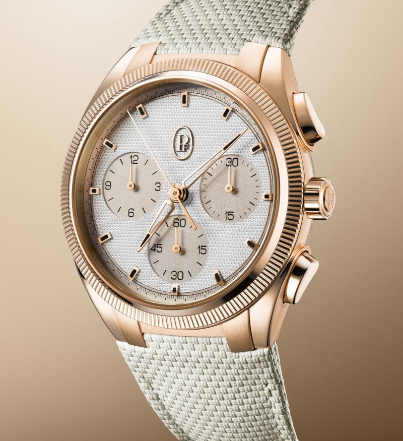 برميجياني فلورييه تطرح ساعة Tonda PF Sport Chronograph Rose Gold Sandstone