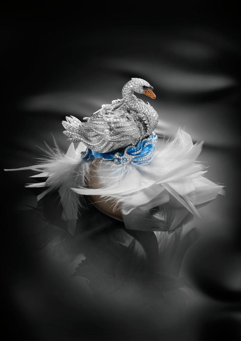 شوبارد تنافس على جائزة جنيف الكبرى للساعات عن فئة الساعات الجواهر بتحفة Swan Lake