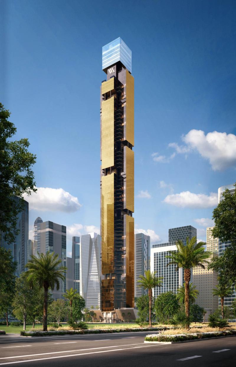 سيحتل هذا المشروع السكني لعلامة والدورف أستوريا موقعًا استراتيجيًا في منطقة الخليج التجاري بدبي، محتضنًا 146 وحدة سكنية تحتجب خلف واجهة برج يرتفع في 65 طابقًا.