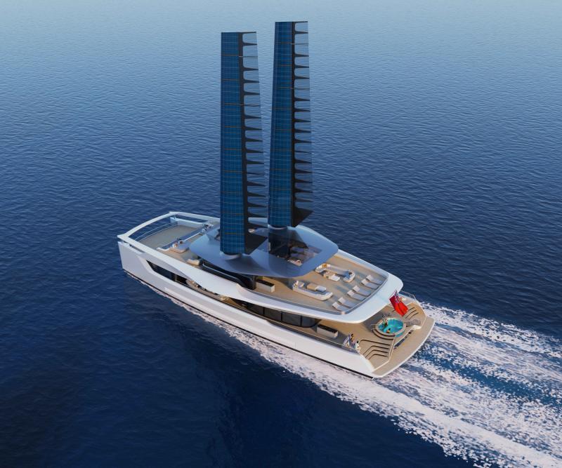 يخت دراغون فلاي Dragonfly.. تصميم مزدوج الهيكل مثالي للإبحار المستدام