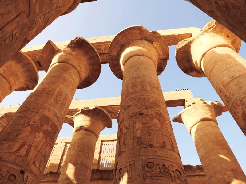 صورة أخرى لمعبد الكرنك.