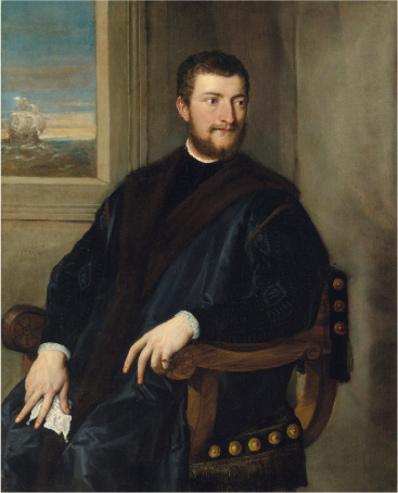 لوحة Portrait of a nobleman, seated before a window