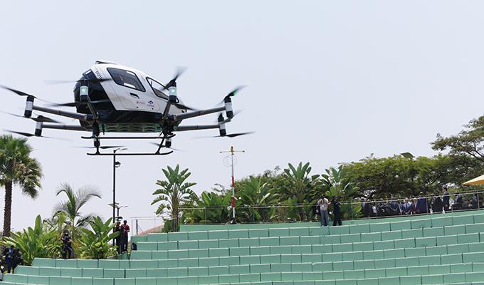 رواندا تطلق أول تاكسي كهربائي جوي في إفريقيا بخاصية الإقلاع والهبوط عموديًا