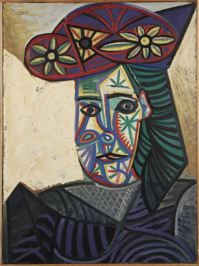 مزادات درووت تعيد إلى الواجهة لوحة بيكاسو Portrait de Femme à la Robe Verte التي رسمها في زمن الحرب