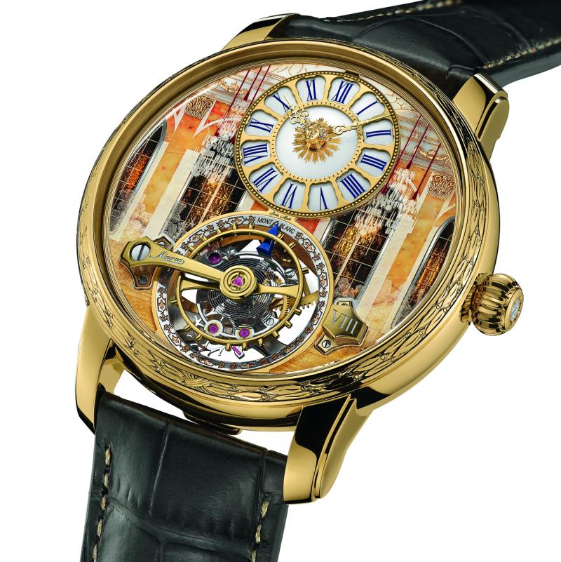 مون بلان تُمعن في الارتقاء بمستويات البراعة الحرفية في ساعة Star Legacy Suspended Exo Tourbillon Château de Versailles