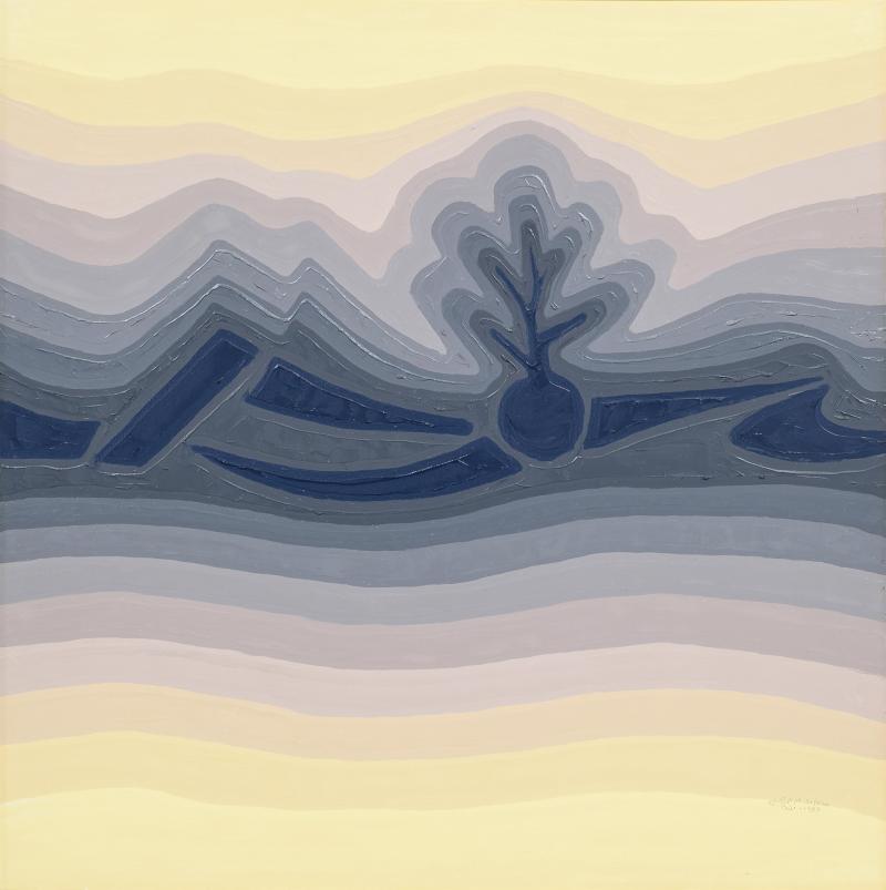 لوحة محمد السليم غير المعنونة / سوذبيز تطلق النسخة الثانية من مزاد Origins في الدرعية