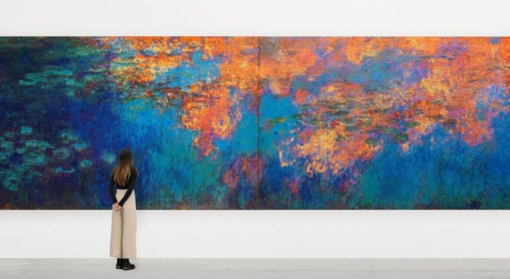 فنان يعيد رسم أشهر لوحات مونيه باستخدام 650 ألف قطعة من الليغو