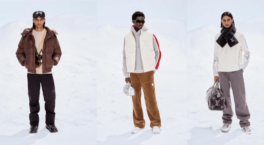 لويس فويتون تحتفي بالأناقة فوق الثلوج في أزياء يومية تستلهم روح التزلج